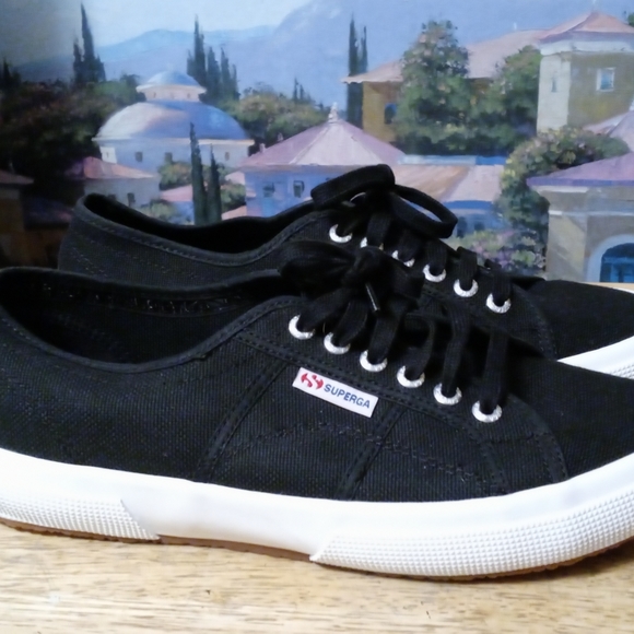 Women’s Superga Size 8.5 Classic Black 🆕 Canvas Sneakers,Nice Gift.🎁🌉 - Picture 10 of 10